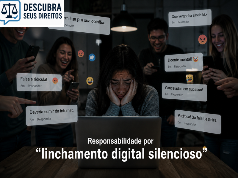 Responsabilidade por “linchamento digital silencioso” — quando a exclusão coletiva ocorre sem ataques explícitos