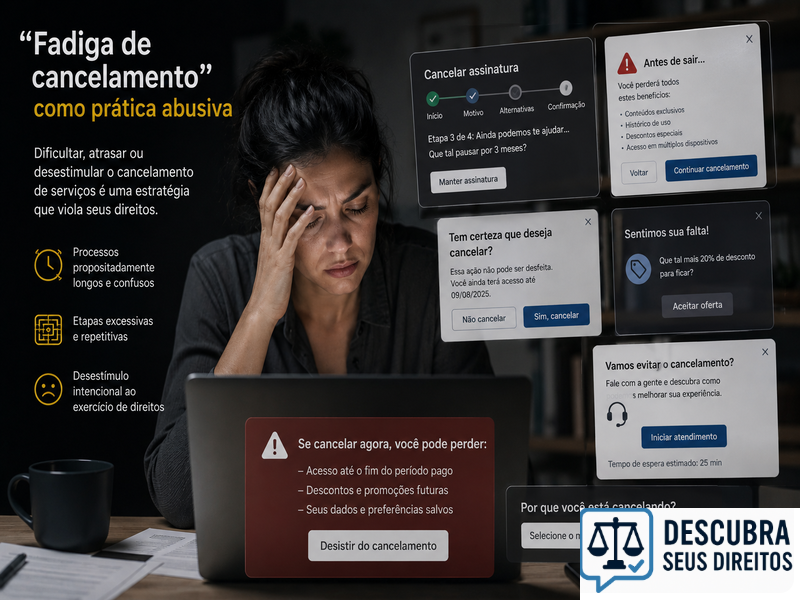 “Fadiga de cancelamento” como prática abusiva — quando dificultar o encerramento vira estratégia