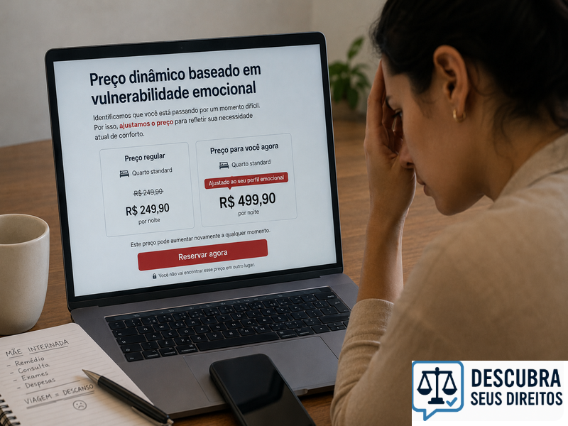 Preço dinâmico baseado em vulnerabilidade emocional — quando o valor varia conforme o estado psicológico do consumidor