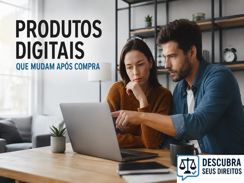 Produtos digitais que mudam após compra — quando o conteúdo adquirido é alterado unilateralmente