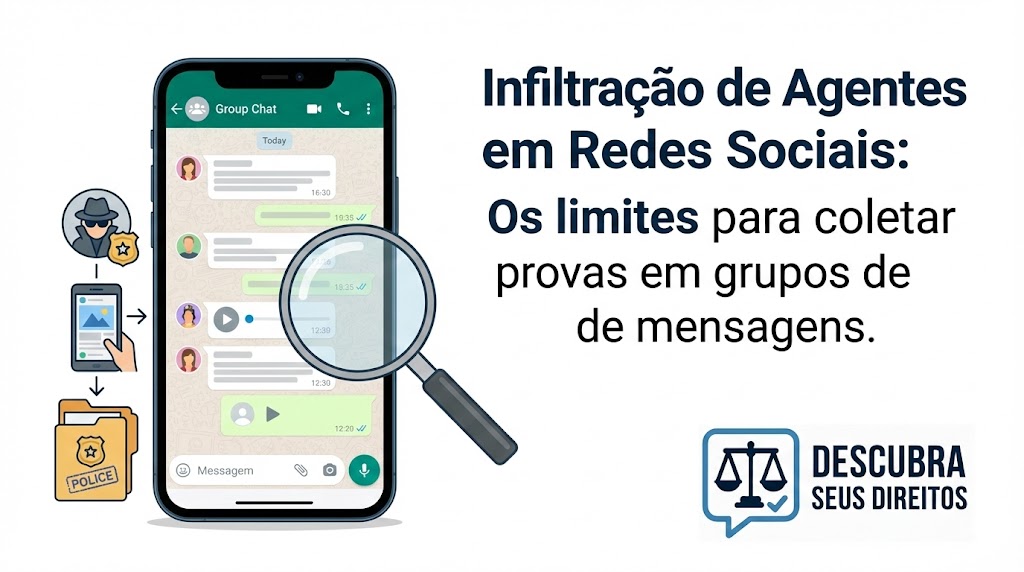 Infiltração de agentes em redes sociais e grupos de mensagens
