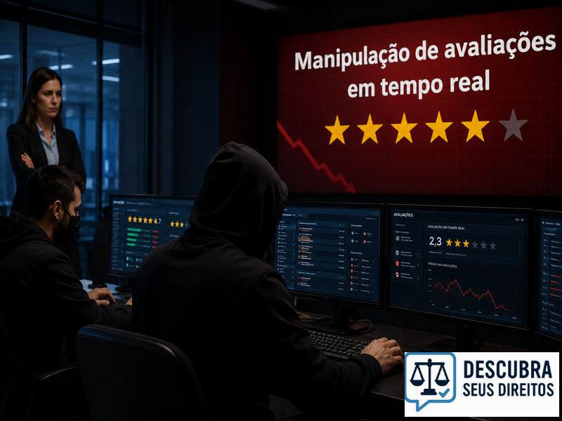 Manipulação de avaliações em tempo real — quando a reputação digital é artificialmente alterada