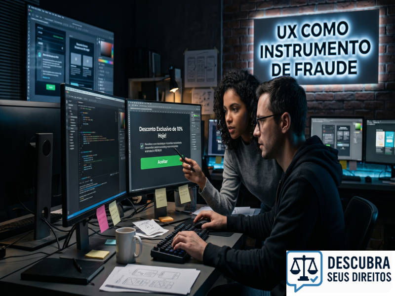 UX como instrumento de fraude — quando o design da experiência do usuário é utilizado para enganar