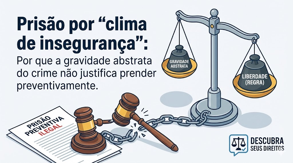 Prisão preventiva por clima de insegurança: por que isso não basta