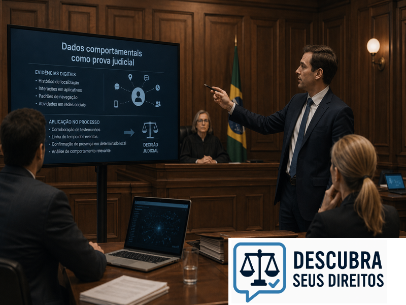 Dados comportamentais como prova judicial — o uso de rastros digitais na formação do convencimento do juiz