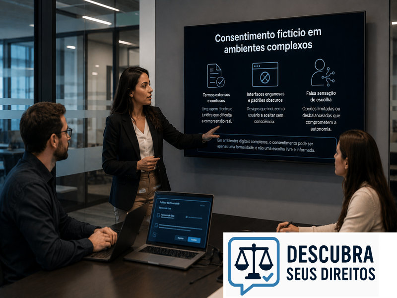 Consentimento fictício em ambientes complexos — quando a autorização do usuário não reflete uma escolha real