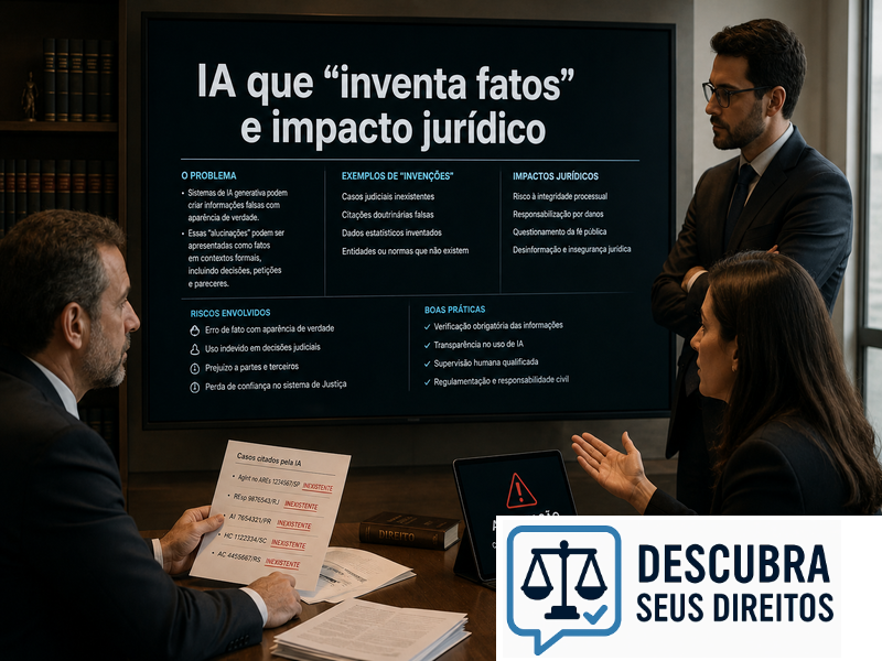 IA que “inventa fatos” e impacto jurídico — os riscos das alucinações algorítmicas na produção de informações