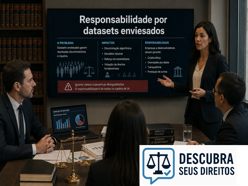 Responsabilidade por datasets enviesados — quando dados distorcidos geram decisões discriminatórias
