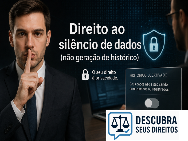Direito ao silêncio de dados (não geração de histórico) — a possibilidade de interagir sem deixar rastros digitais