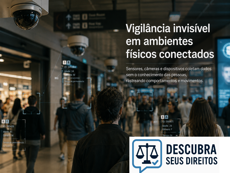 Vigilância invisível em ambientes físicos conectados — quando o monitoramento ultrapassa o espaço digital