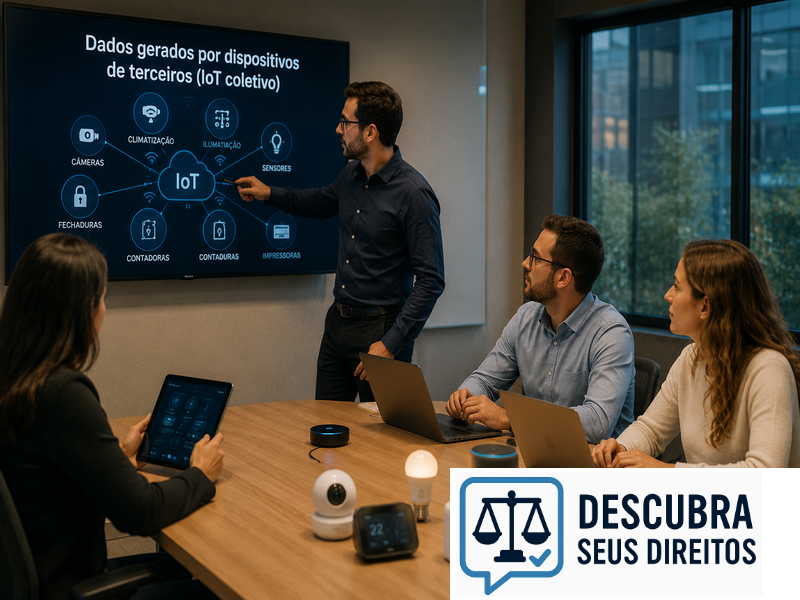 Dados gerados por dispositivos de terceiros (IoT coletivo) — quando o ambiente conectado produz informações sobre você