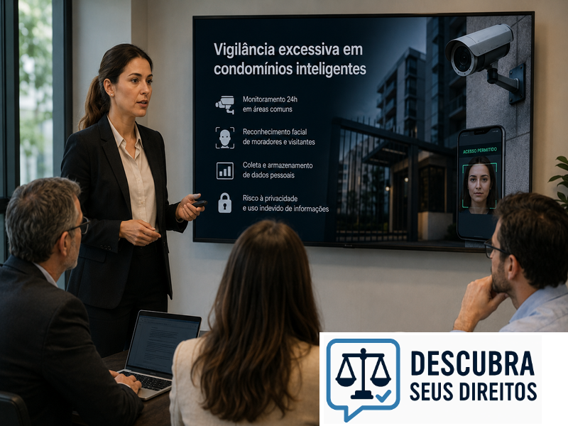 Vigilância excessiva em condomínios inteligentes — limites ao monitoramento digital de moradores