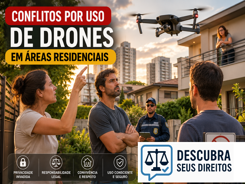 Conflitos por uso de drones em áreas residenciais — limites entre inovação, privacidade e direito de vizinhança