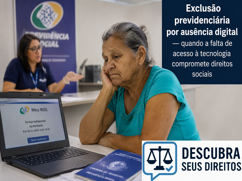 Exclusão previdenciária por ausência digital — quando a falta de acesso à tecnologia compromete direitos sociais
