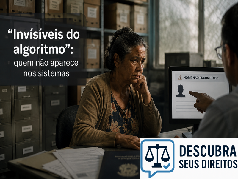 “Invisíveis do algoritmo”: quem não aparece nos sistemas — os impactos da ausência de dados no acesso a direitos
