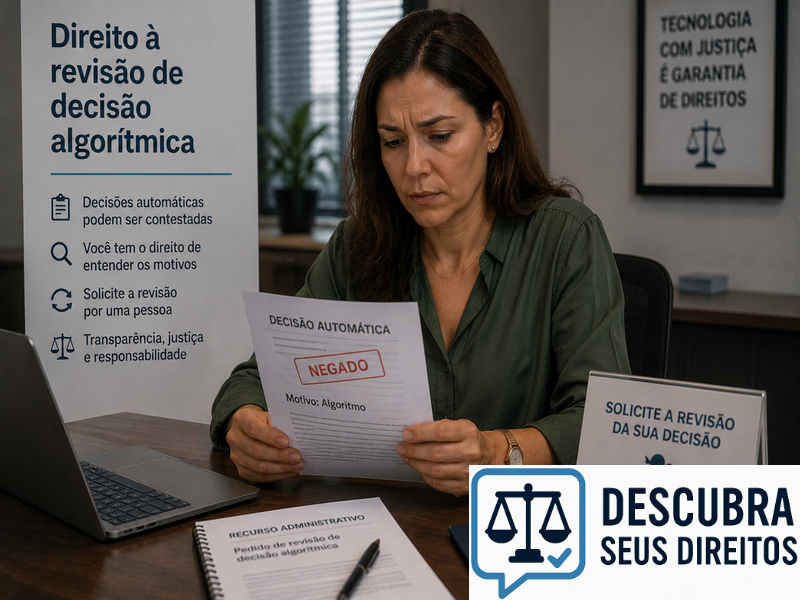 Direito à revisão de decisão algorítmica — quando decisões automatizadas podem ser contestadas pelo cidadão