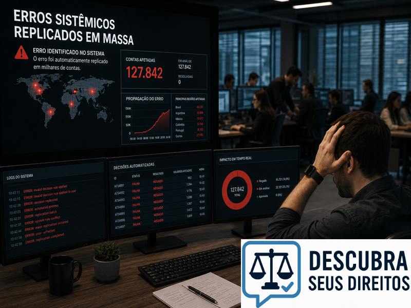 Erros sistêmicos replicados em massa — os riscos jurídicos das falhas automatizadas em larga escala
