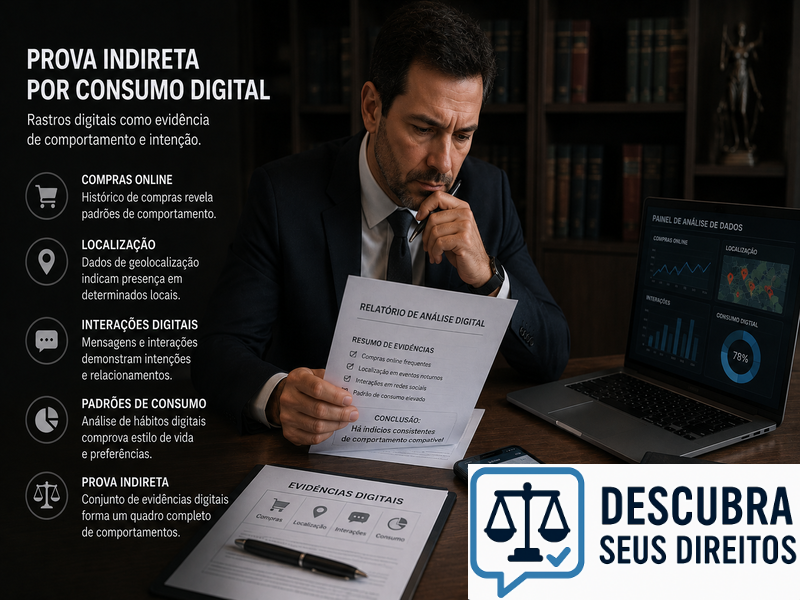 Prova indireta por consumo digital — quando hábitos tecnológicos podem auxiliar na demonstração de fatos jurídicos