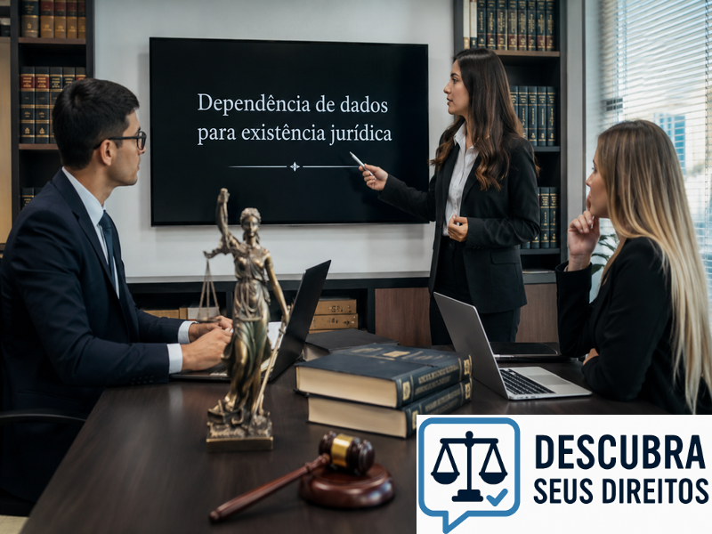 Dependência de dados para existência jurídica — quando a ausência de registros digitais pode comprometer o exercício de direitos