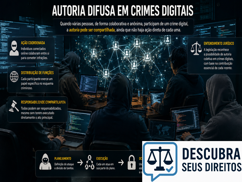 Autoria difusa em crimes digitais — quando a identificação dos responsáveis se torna mais complexa