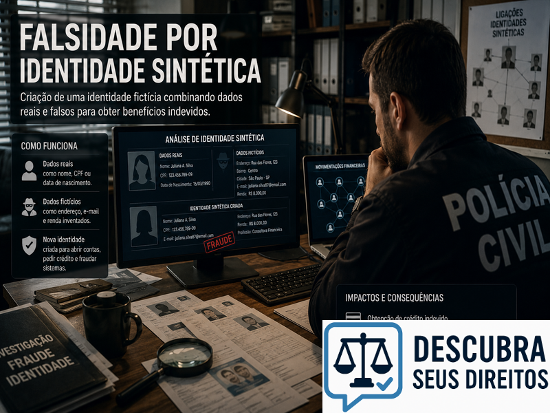 Falsidade por identidade sintética — quando a inteligência artificial cria pessoas que não existem