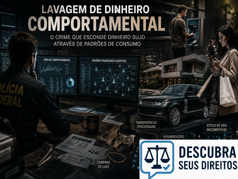 Lavagem de dinheiro comportamental — quando padrões de comportamento são utilizados para ocultar a origem de recursos ilícitos