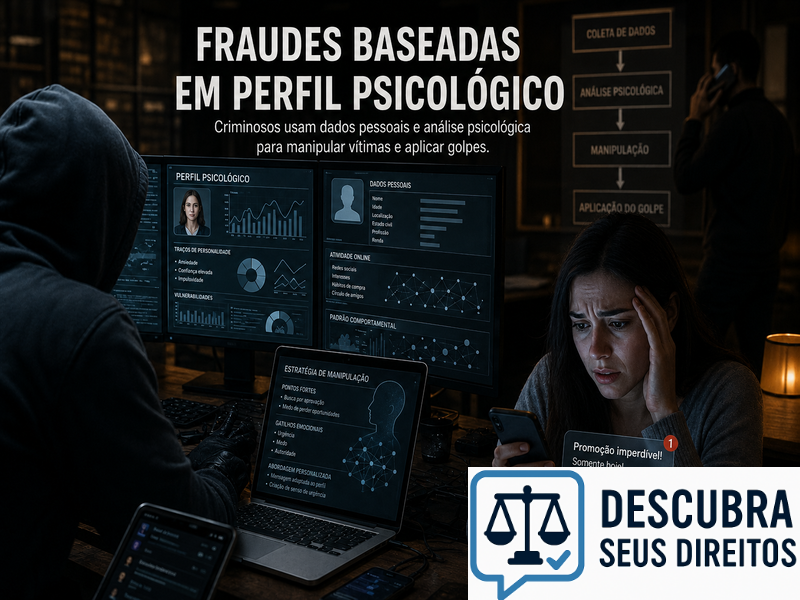 Fraudes baseadas em perfil psicológico — quando dados comportamentais são utilizados para aumentar a eficácia dos golpes digitais