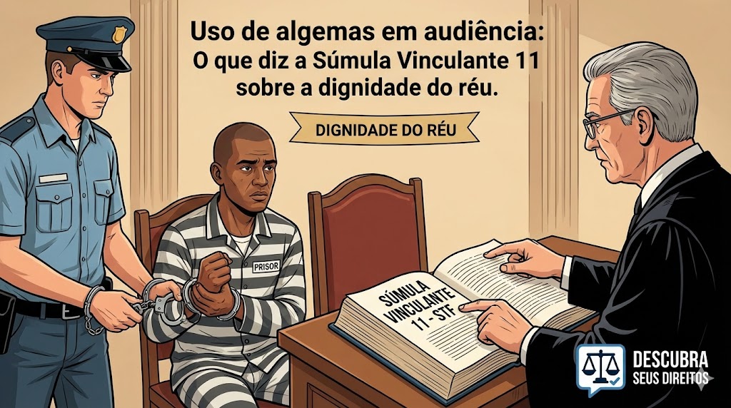 Uso de algemas em audiência: exceção, dignidade e nulidade quando vira regra