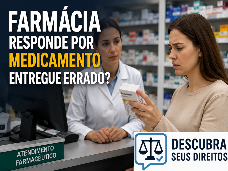 Farmácia responde por medicamento entregue errado? — Entenda quando o erro pode gerar responsabilidade e indenização