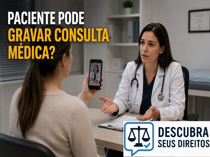 Paciente pode gravar consulta médica? — Entenda os limites legais da gravação durante o atendimento