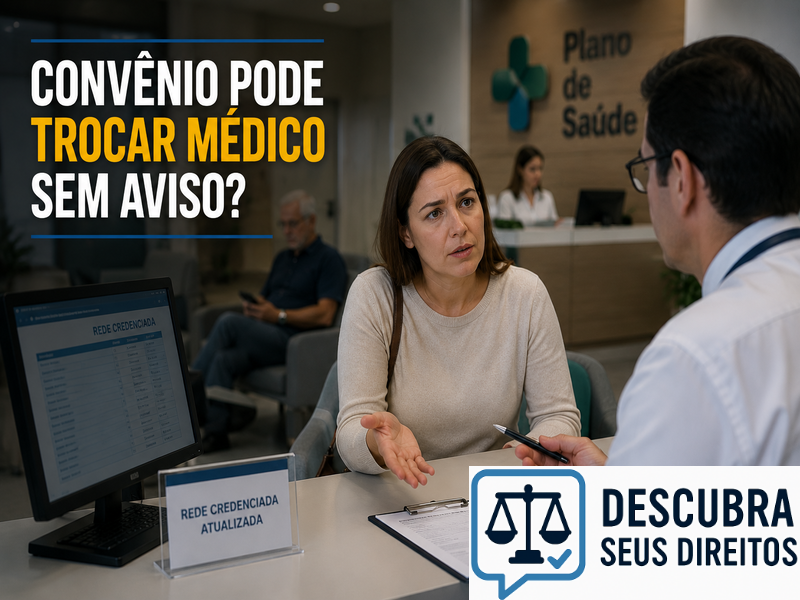 Convênio pode trocar médico sem aviso? — Entenda quando a alteração da rede credenciada pode violar os direitos do paciente
