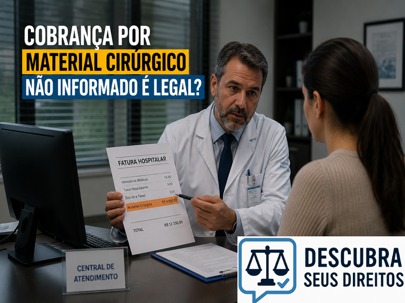 Cobrança por material cirúrgico não informado é legal? — Entenda quando despesas extras podem ser contestadas pelo paciente