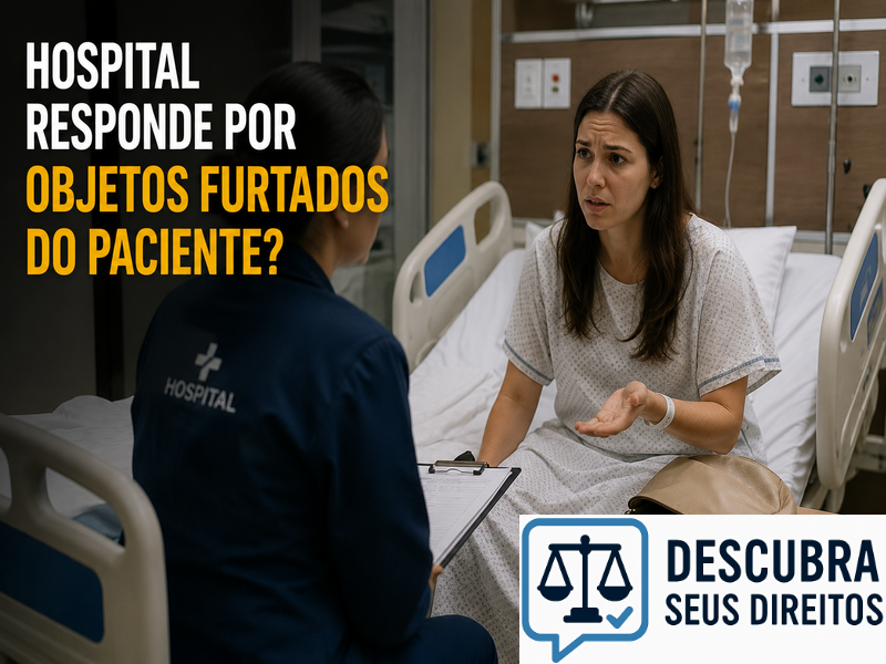 Hospital responde por objetos furtados do paciente? — Entenda quando a instituição pode ser responsabilizada pelos prejuízos