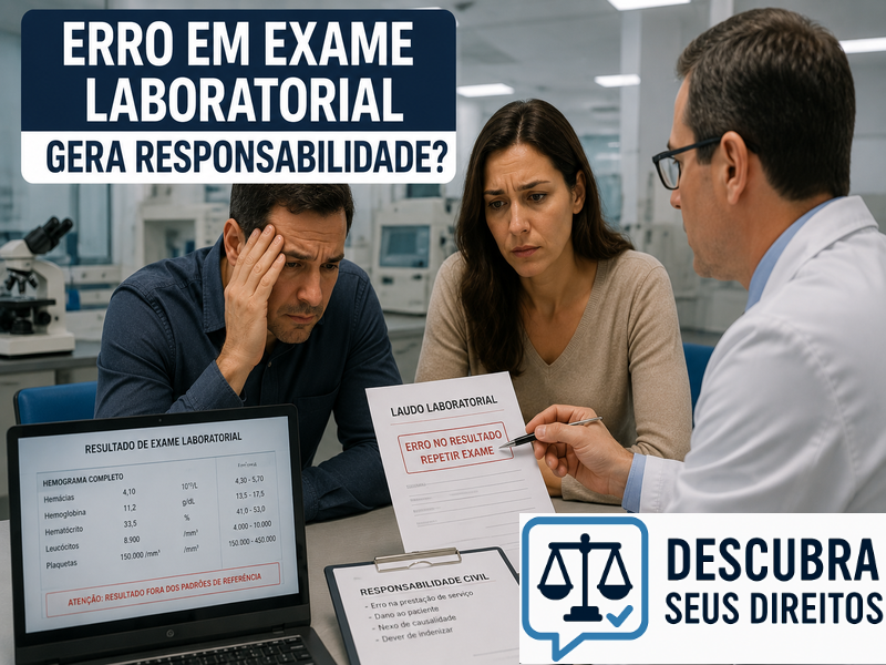 Erro em exame laboratorial gera responsabilidade? — Entenda quando falhas no diagnóstico podem resultar em indenização