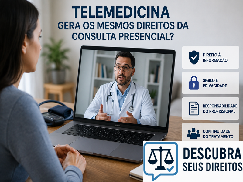 Telemedicina gera os mesmos direitos da consulta presencial? — Entenda como funciona a proteção jurídica no atendimento remoto