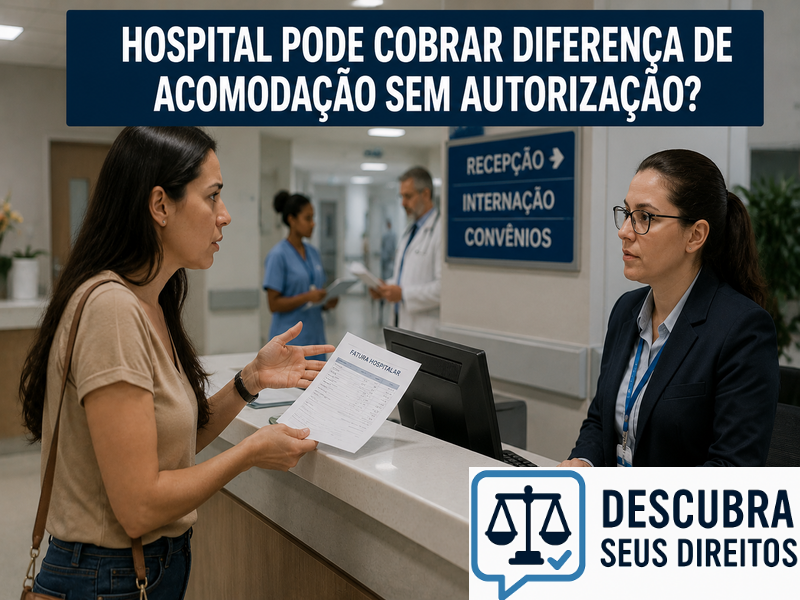 Hospital pode cobrar diferença de acomodação sem autorização? — Entenda quando a cobrança pode ser considerada indevida
