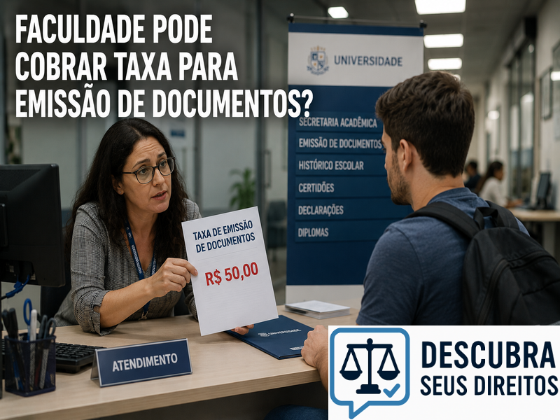 Faculdade pode cobrar taxa para emissão de documentos? — Entenda quando a cobrança é permitida e quais são os direitos do estudante