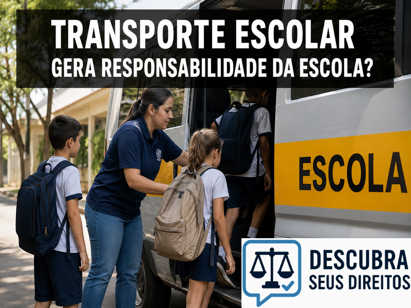 Transporte escolar gera responsabilidade da escola? — Entenda quando a instituição pode responder por acidentes e outros prejuízos