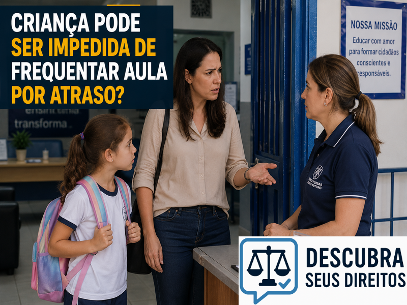 Criança pode ser impedida de frequentar a aula por atraso? — Entenda os limites da atuação da escola e os direitos do aluno