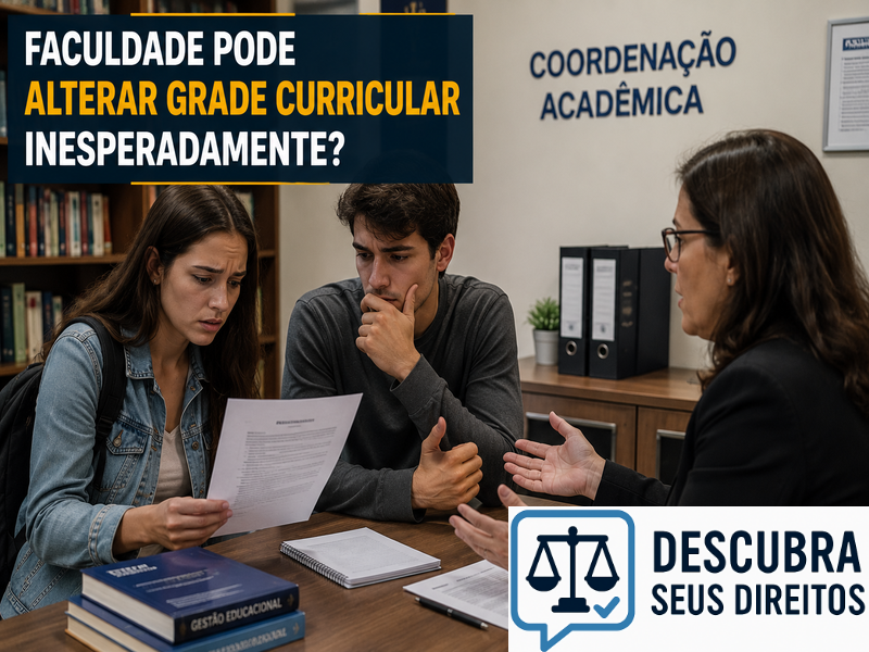 Faculdade pode alterar a grade curricular inesperadamente? — Entenda quando a mudança pode afetar os direitos dos estudantes