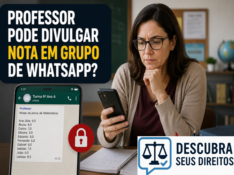 Professor pode divulgar nota em grupo de WhatsApp? — Entenda os limites da divulgação de informações acadêmicas