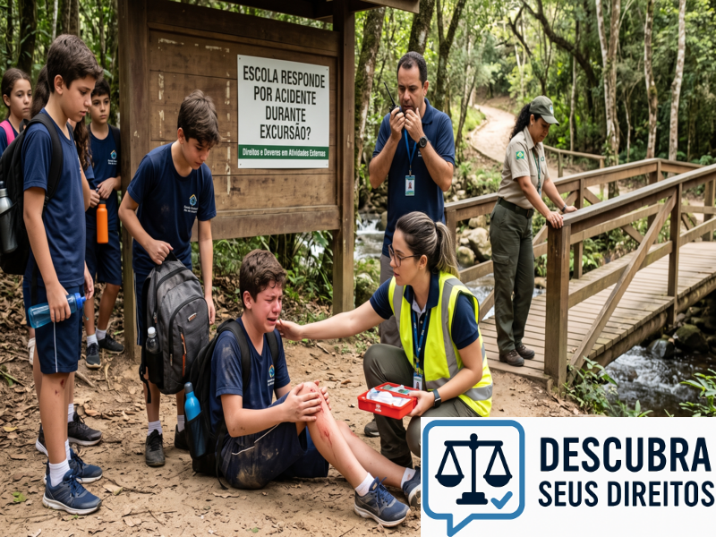 Escola responde por acidente durante excursão? — Entenda quando a instituição pode ser responsabilizada pelos danos sofridos pelos alunos