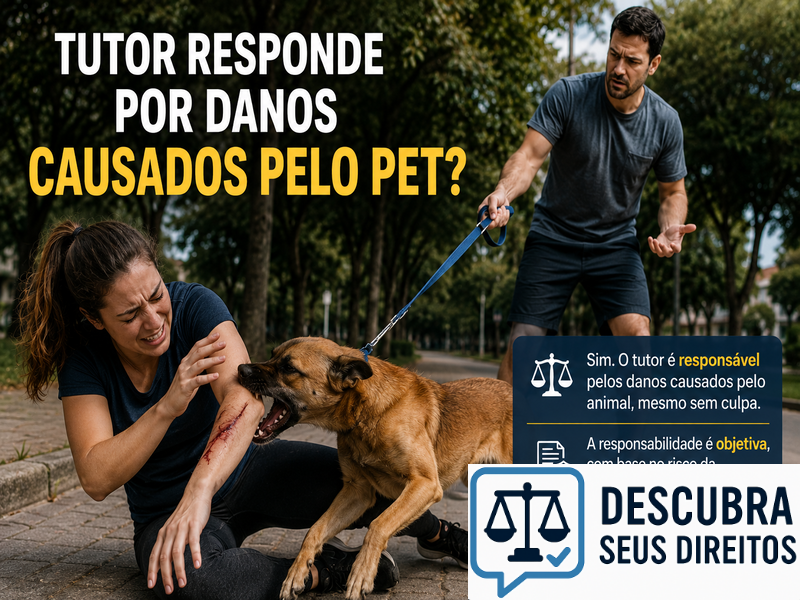 Tutor responde por danos causados pelo pet? — Entenda quando pode surgir o dever de indenizar