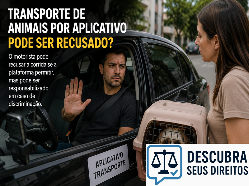 Transporte de animais por aplicativo pode ser recusado? — Entenda quando a recusa pode ser permitida e quais são os direitos dos usuários