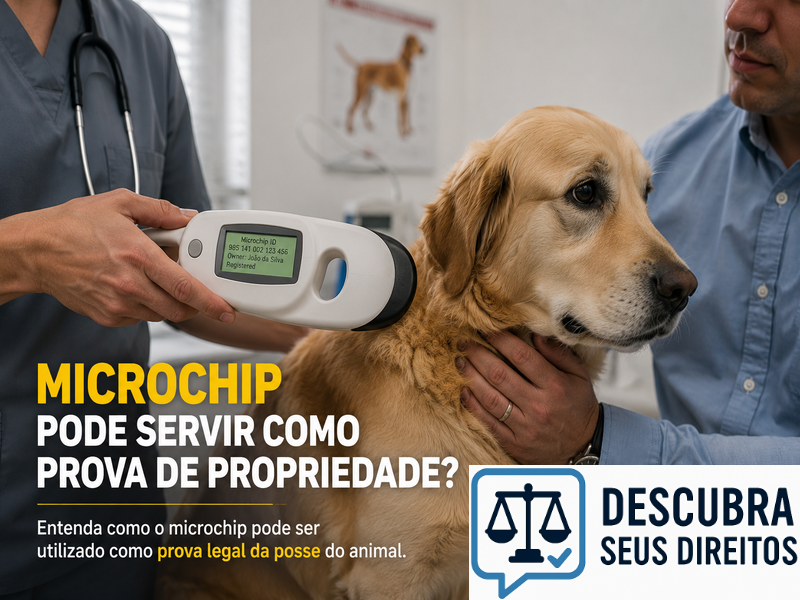 Microchip pode servir como prova de propriedade? — Entenda qual é o valor jurídico da identificação eletrônica dos animais