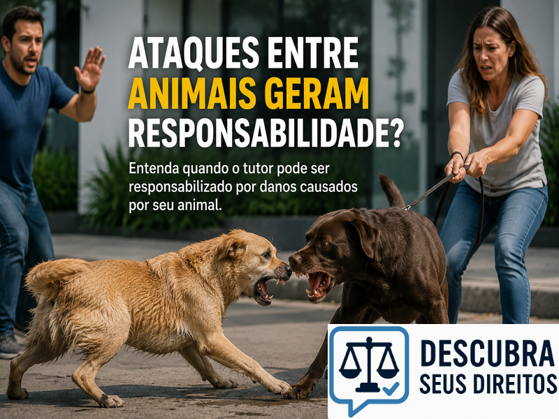 Ataques entre animais geram responsabilidade? — Entenda quando o tutor pode responder pelos danos causados