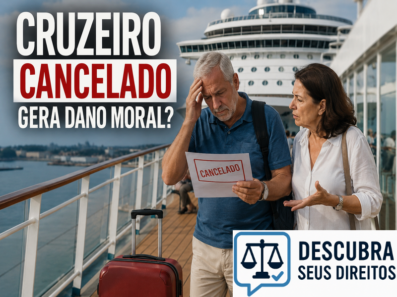 Cruzeiro cancelado gera dano moral? — Entenda quando o consumidor pode ter direito à indenização além do reembolso