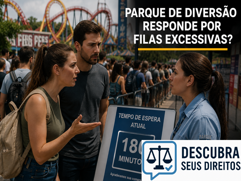 Parque de diversão responde por filas excessivas? — Entenda quando a espera pode gerar direitos ao consumidor