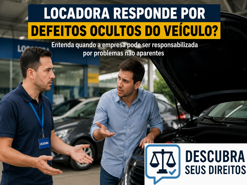 Locadora responde por defeitos ocultos do veículo? — Entenda quando a empresa pode ser responsabilizada por problemas não aparentes