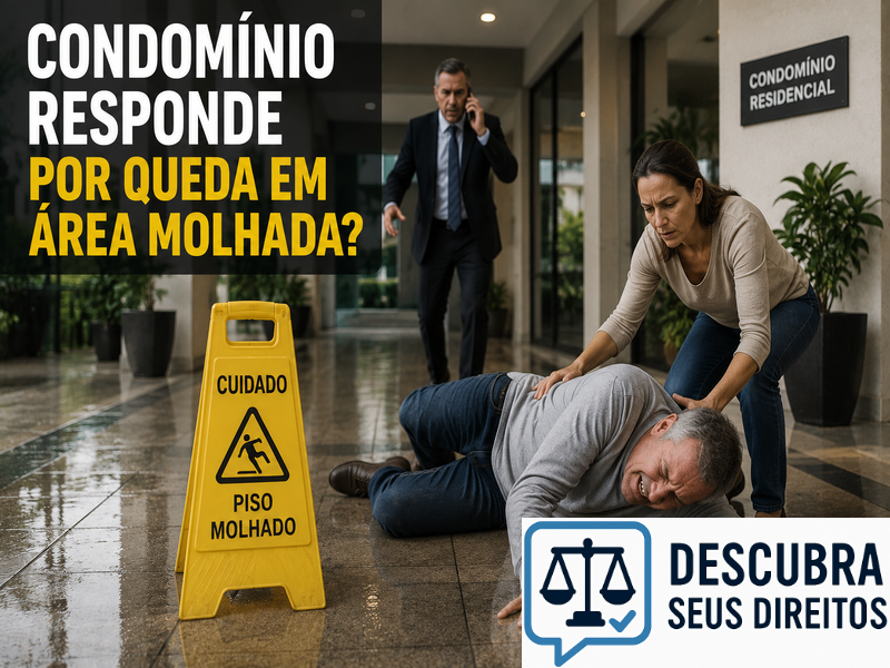 Condomínio responde por queda em área molhada? — Entenda quando acidentes podem gerar responsabilidade e quais são os direitos da vítima